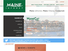 Tablet Screenshot of maineinfonet.org